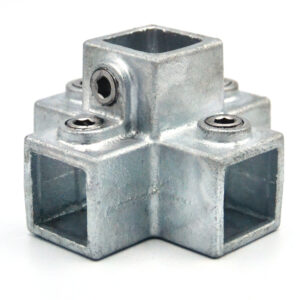 Galvanised Square 4 Way Cross 25MM