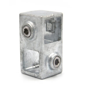 Galvanised Square 90° Crossover 25MM