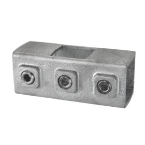 Galvanised Square Two Socket Cross 40MM