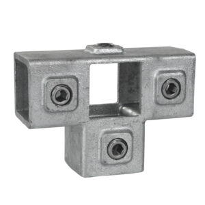 Galvanised Square Side Outlet Tee 40MM