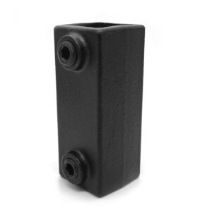 Black Square Straight Coupling 25MM