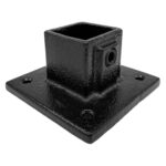 Black Square Wall Plate 40MM