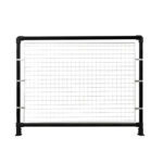 Key-Clamp-Safety-Barrier-Kit-with-Closed-Mesh-Infill-Black