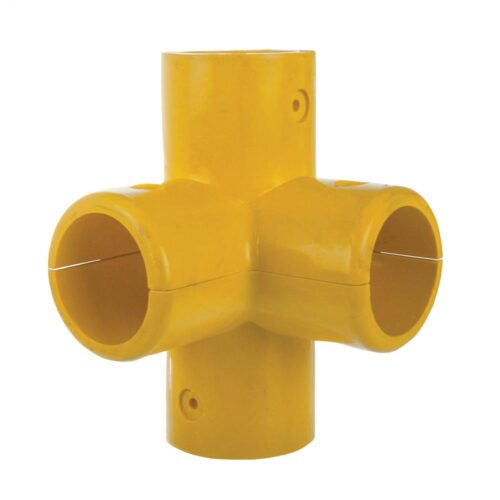 Mid-Rail-Corner-Yellow-GRP-To-suit-50mm-OD-Tube