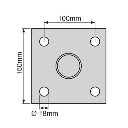 Handrail Standard Square Footplate