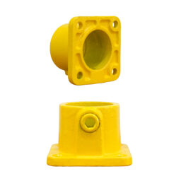 Wall Plate Square Yellow Yellow 42MM