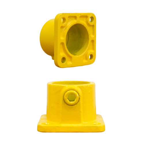 Wall Plate Square Yellow Yellow 42MM