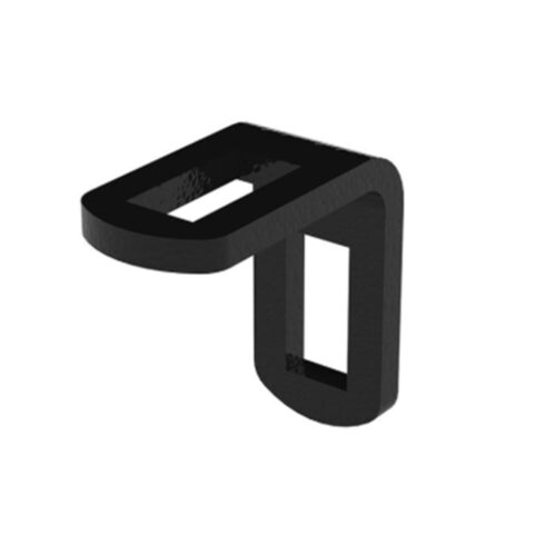 BLACK-ROSPA-SLOTTED-FENCING-LUG