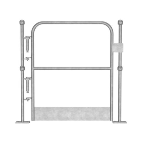Galvanised L/H Self-Closing Gate H: 1100mm comes with Kick Plate