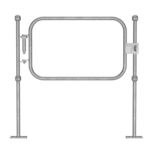Galvanised L/H Self-Closing Gate H: 1100mm